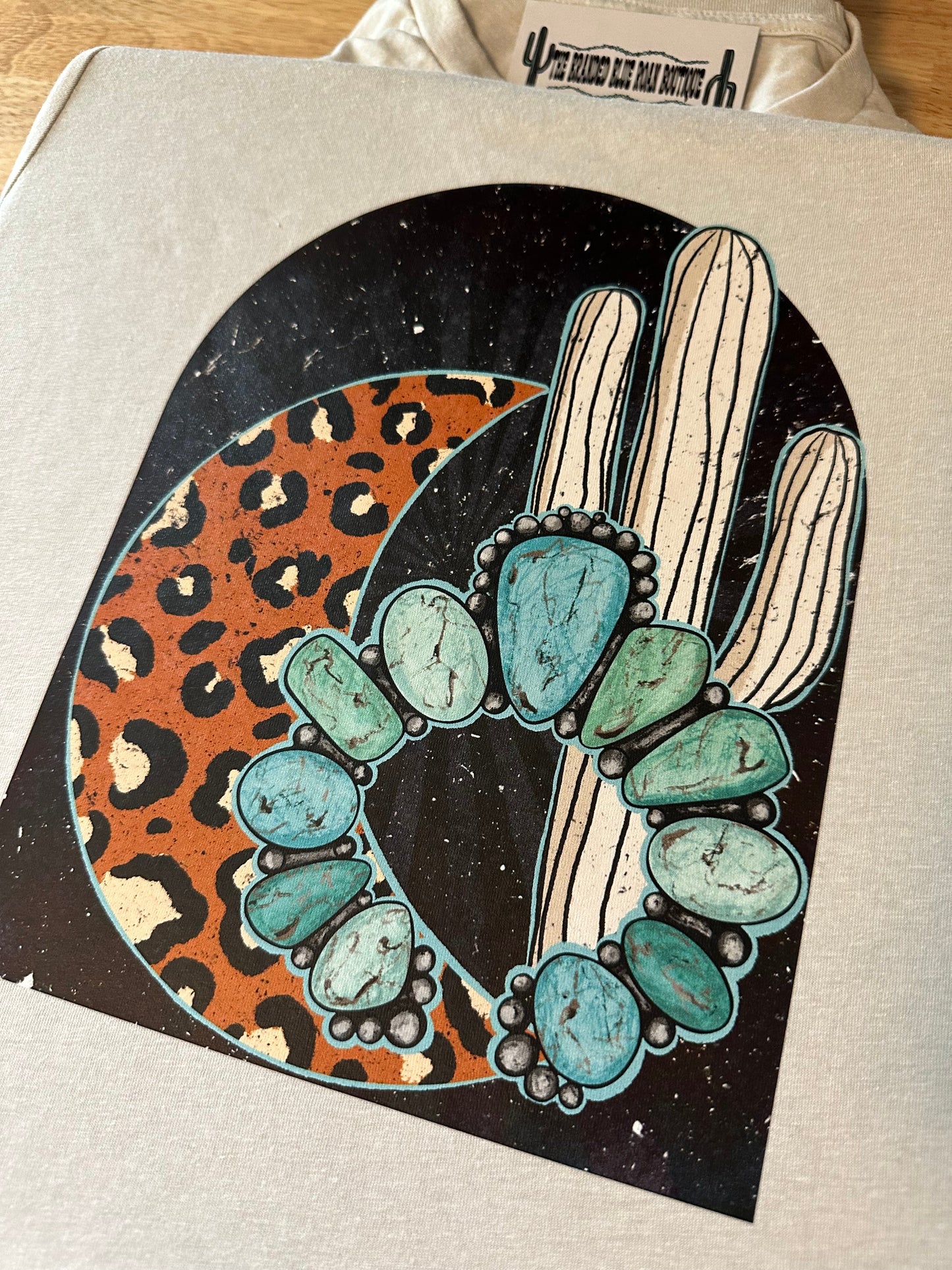 Leopard Moon w/ Cactus Tee