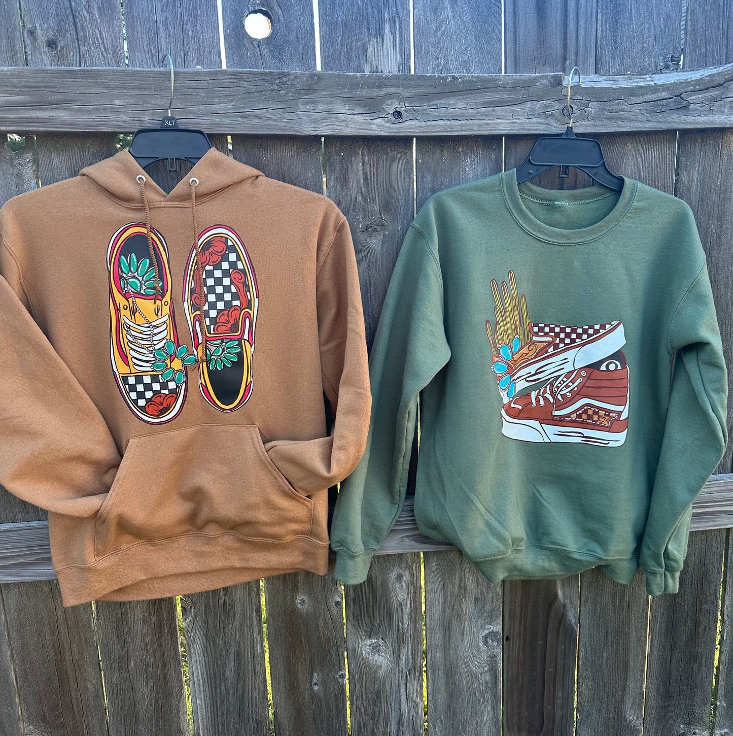 Checkered Shoes Wild Hoodie