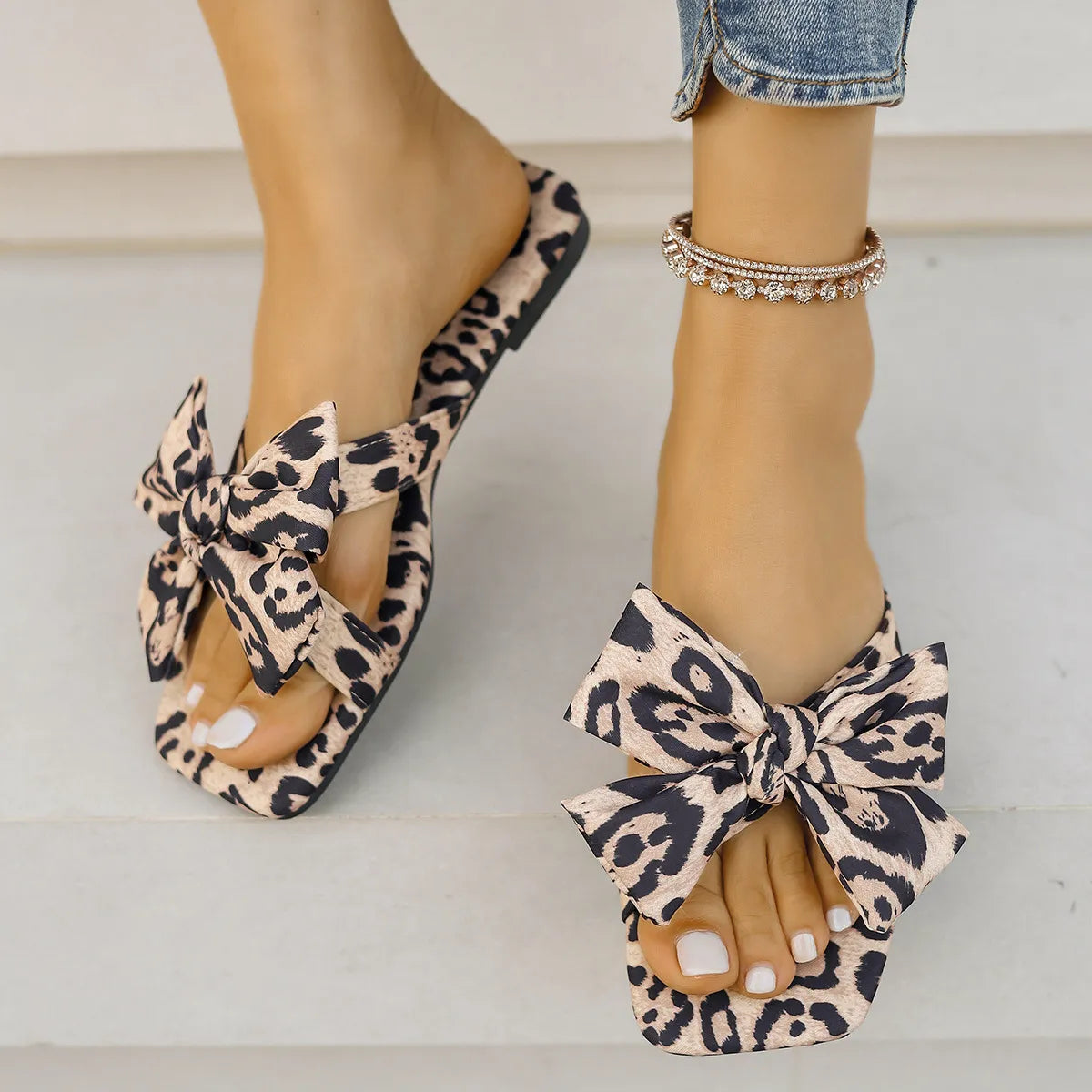 Open Toe Flats Sandals