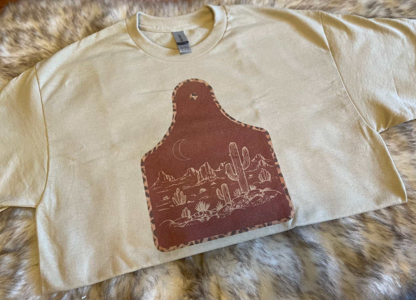 Desert Cow Tag Tee