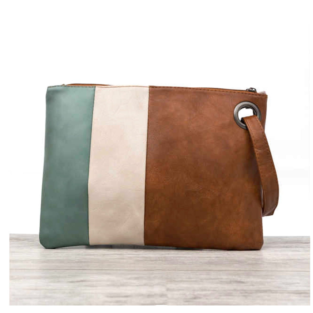 Oversize Everyday Color Block Clutch