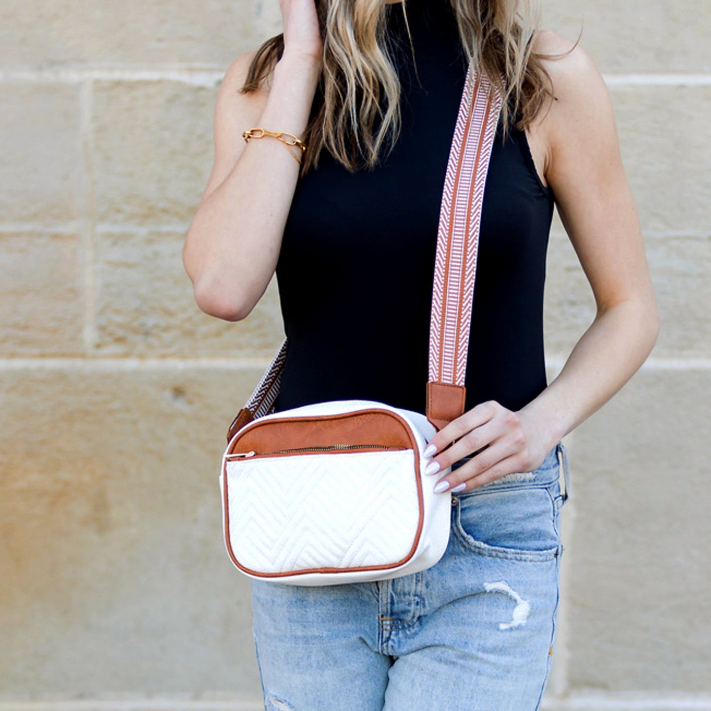 Everly Vegan Leather Camera Crossbody