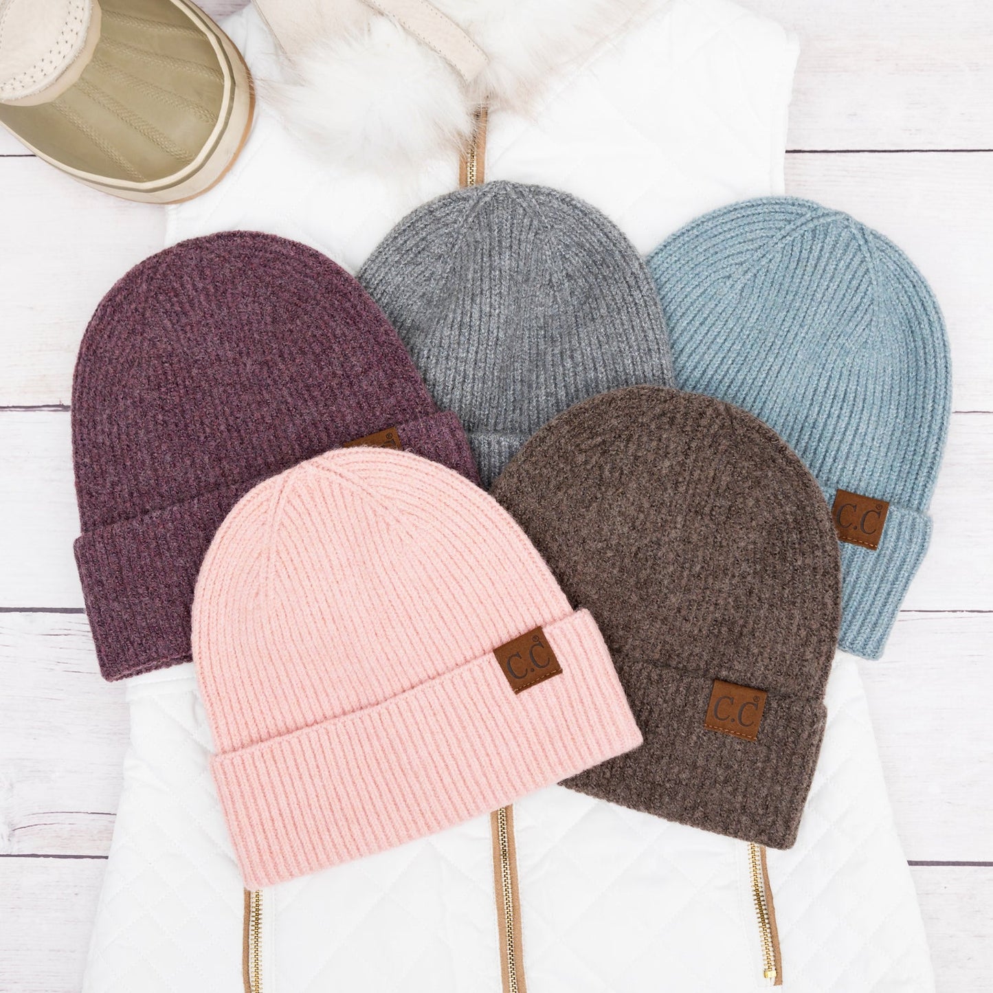 C.C® Fine Yarn Cuff Beanie