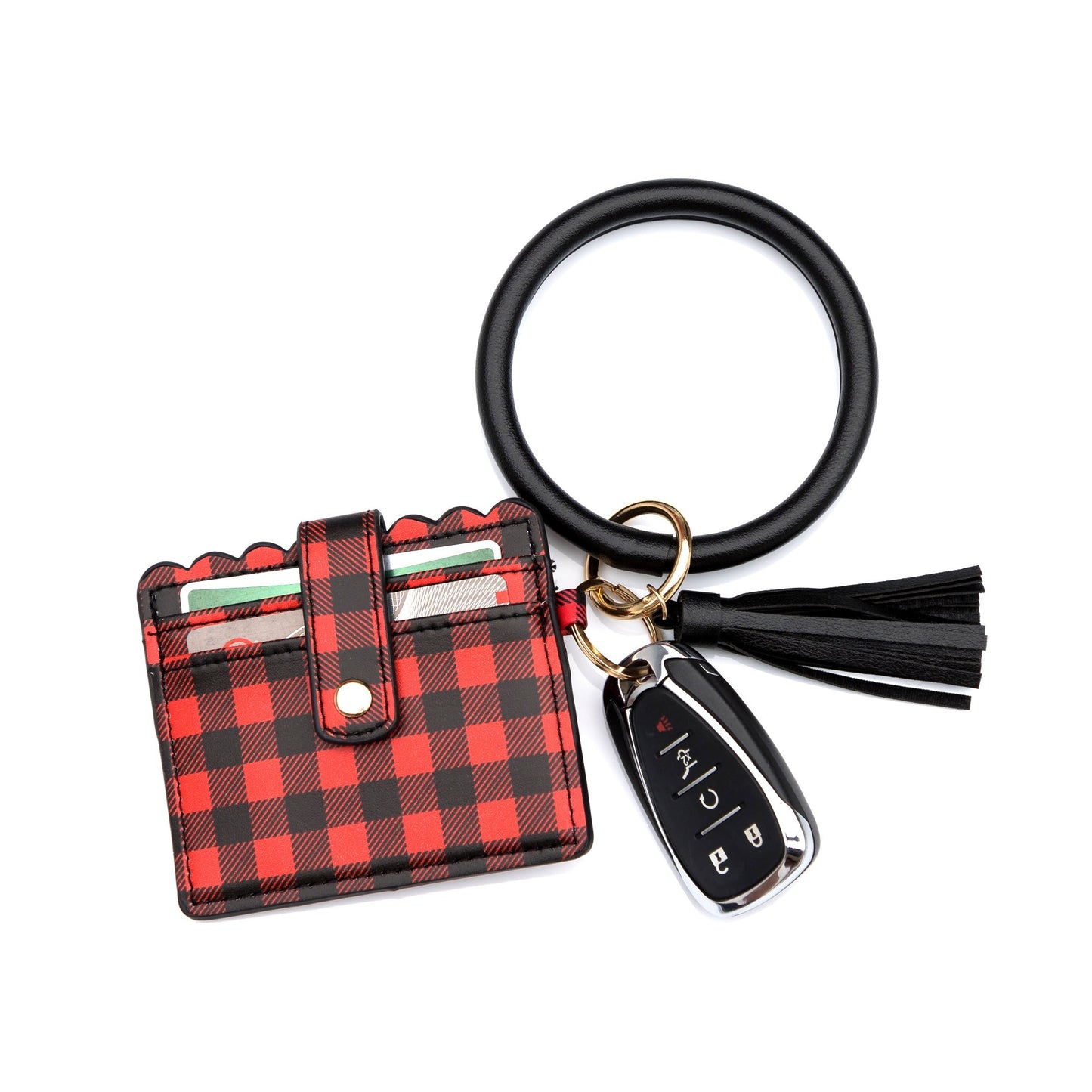 Buffalo Key Ring ID Wallet Bracelet