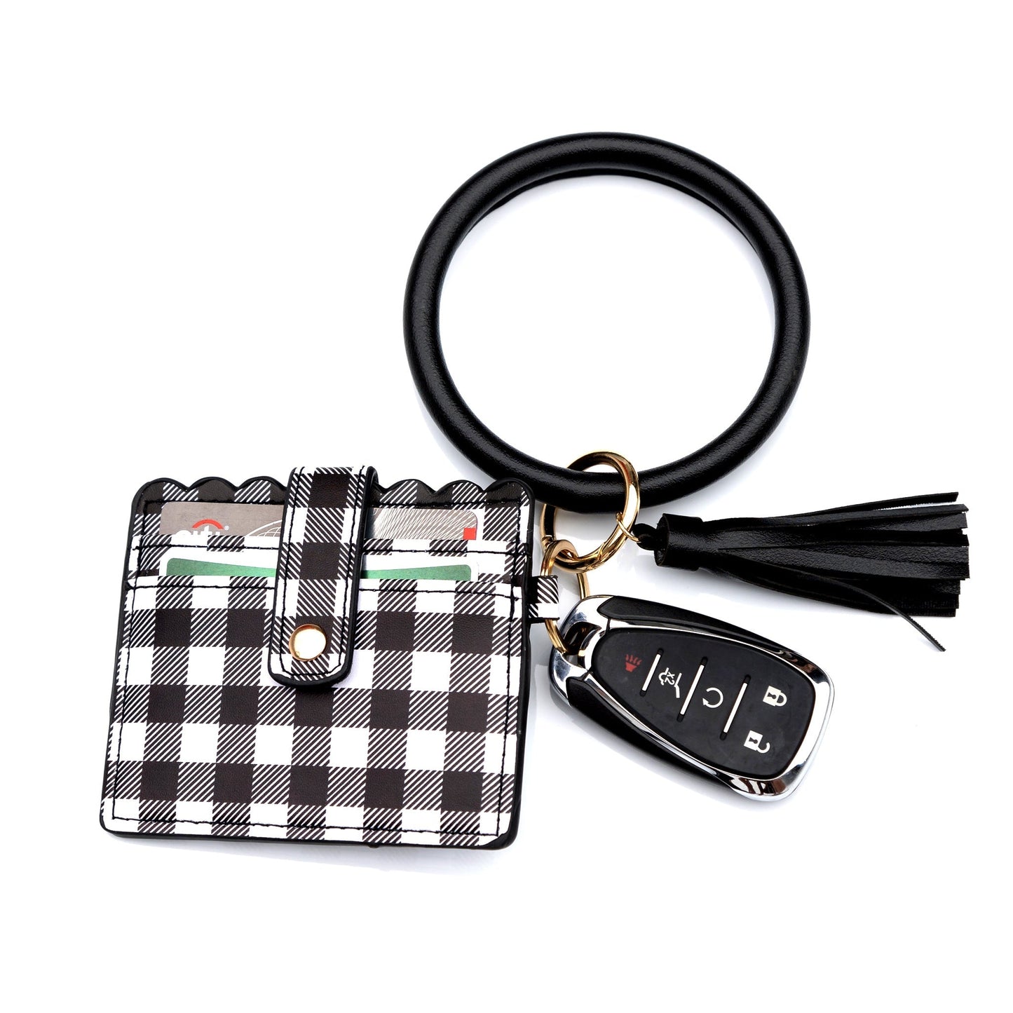 Buffalo Key Ring ID Wallet Bracelet