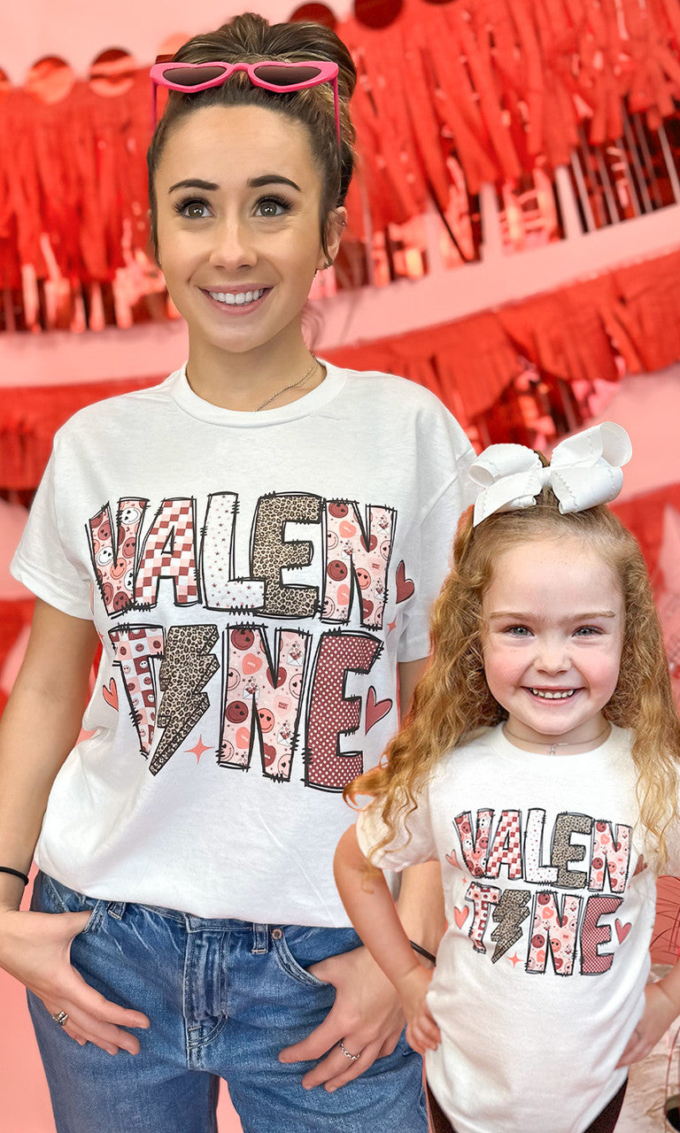 Multi Valentine Letters Graphic T-Shirt