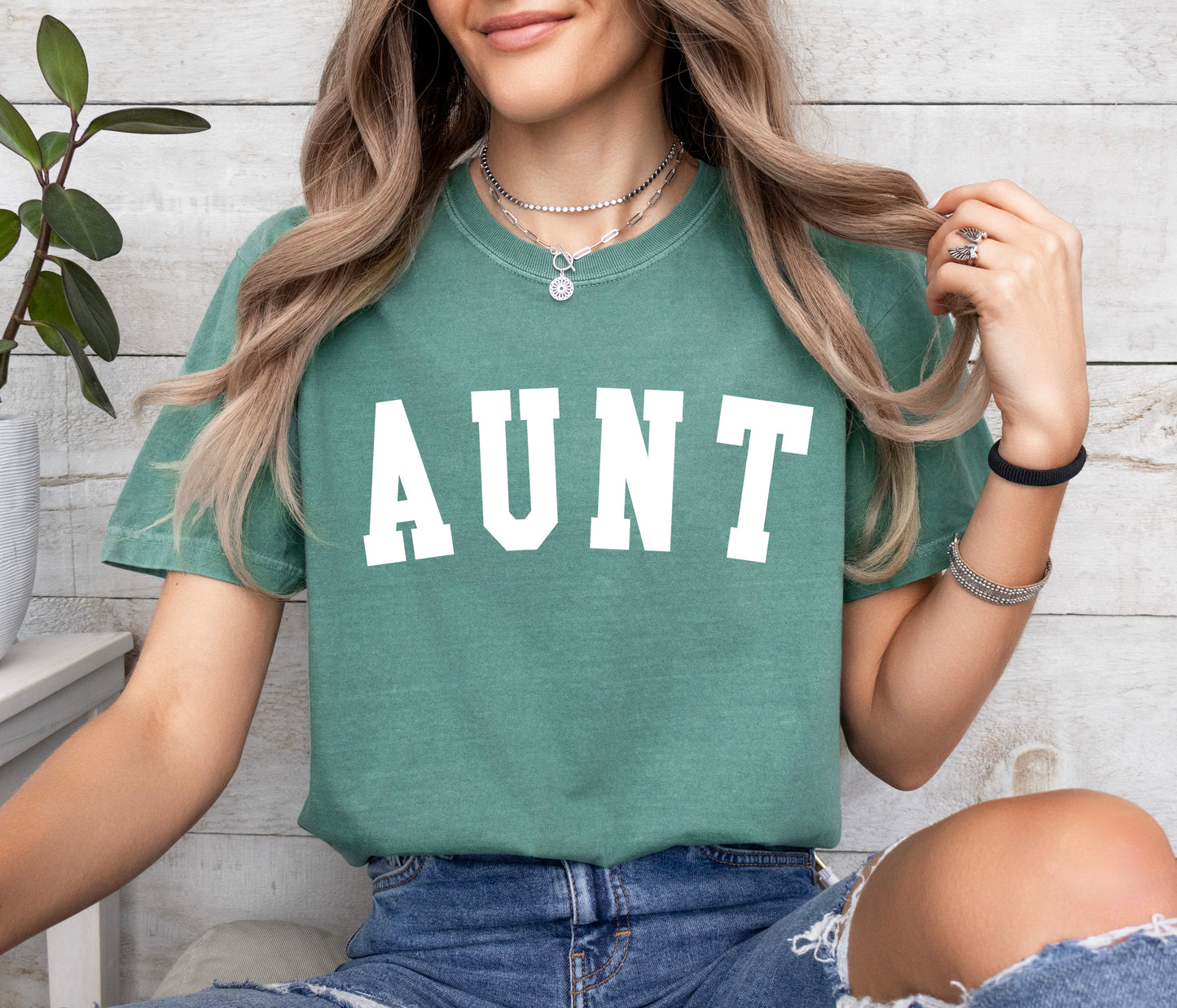 Aunt Comfort Colors Graphic Tees (Condensed font)