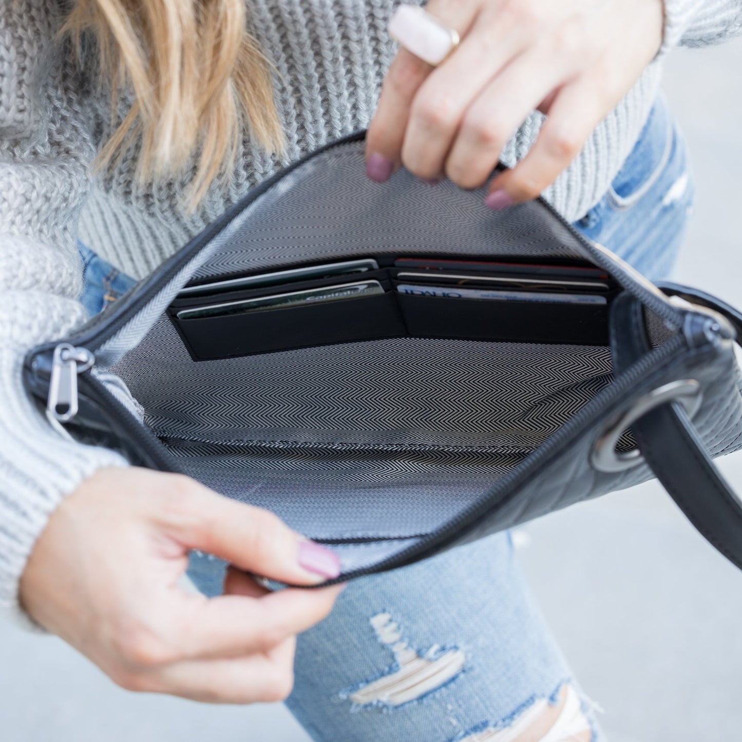 Quilted Wristlet Clutch