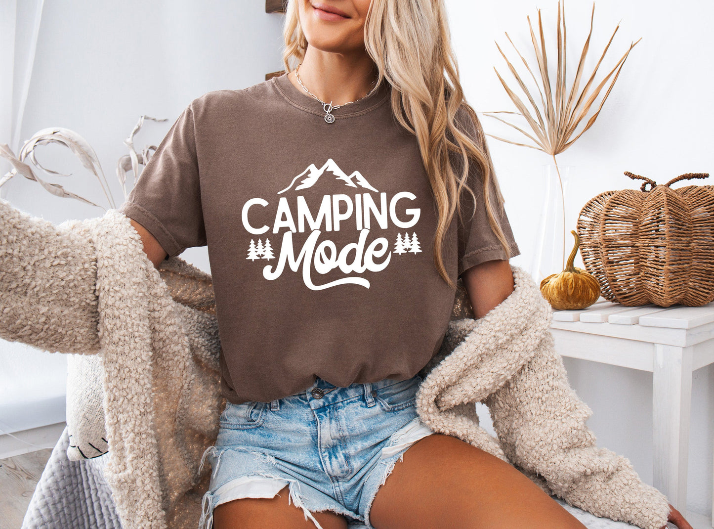 Camping Mode Nature Camping Hiking Garment Dyed Shirt