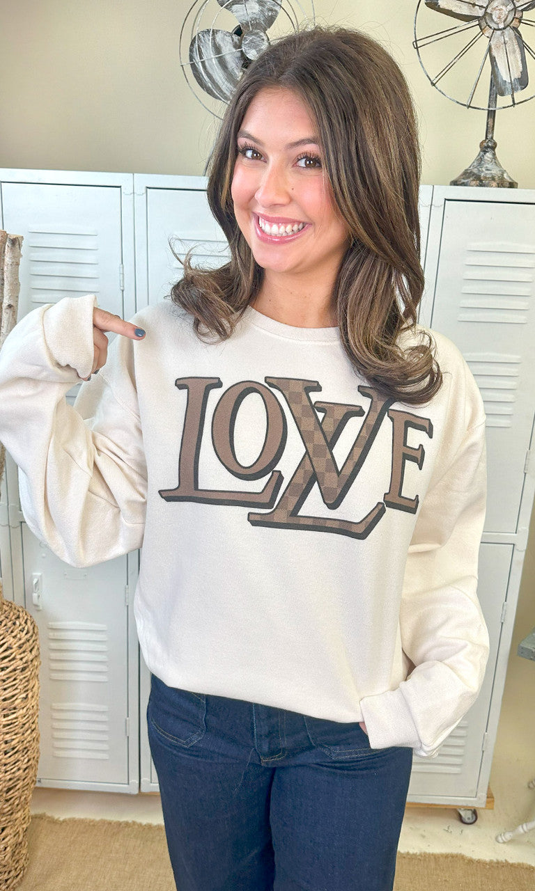 Designer Love Graphic Sweatshirt