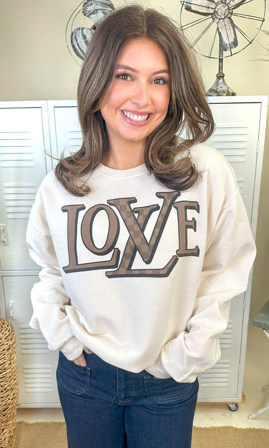 Designer Love Graphic Sweatshirt