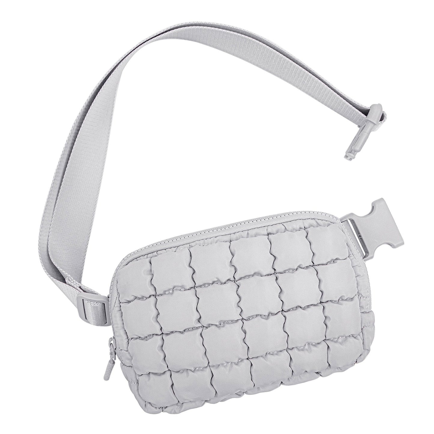 Evyn Quilted Puffer Sling Crossbody Belt Bum Fanny Waist Bag