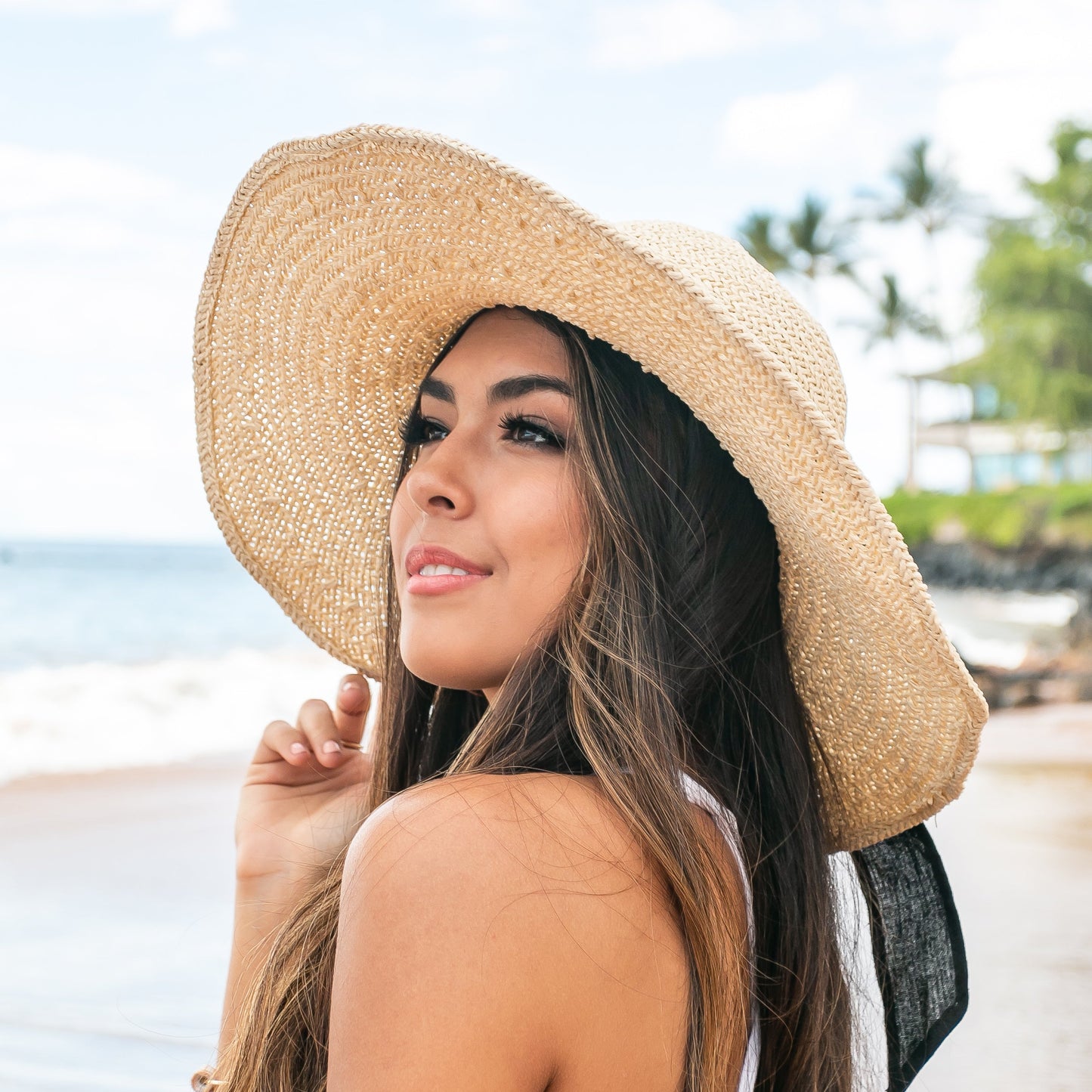 Bow Accent Peasant Sunhat