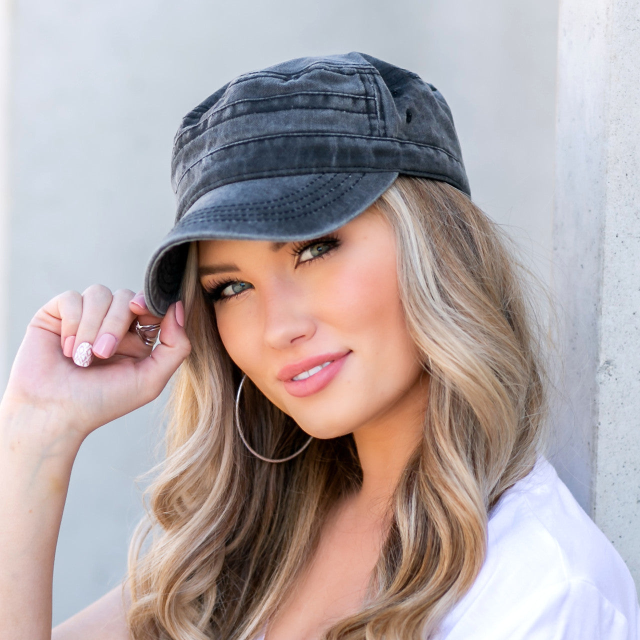 Distressed Cadet Caps