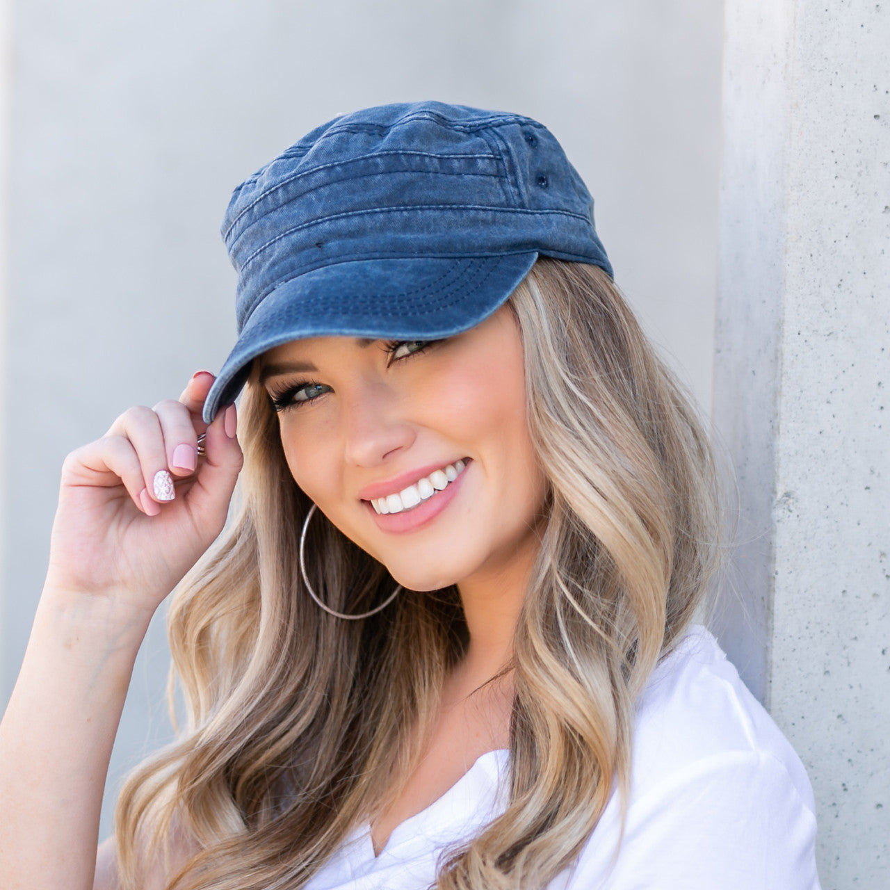 Distressed Cadet Caps