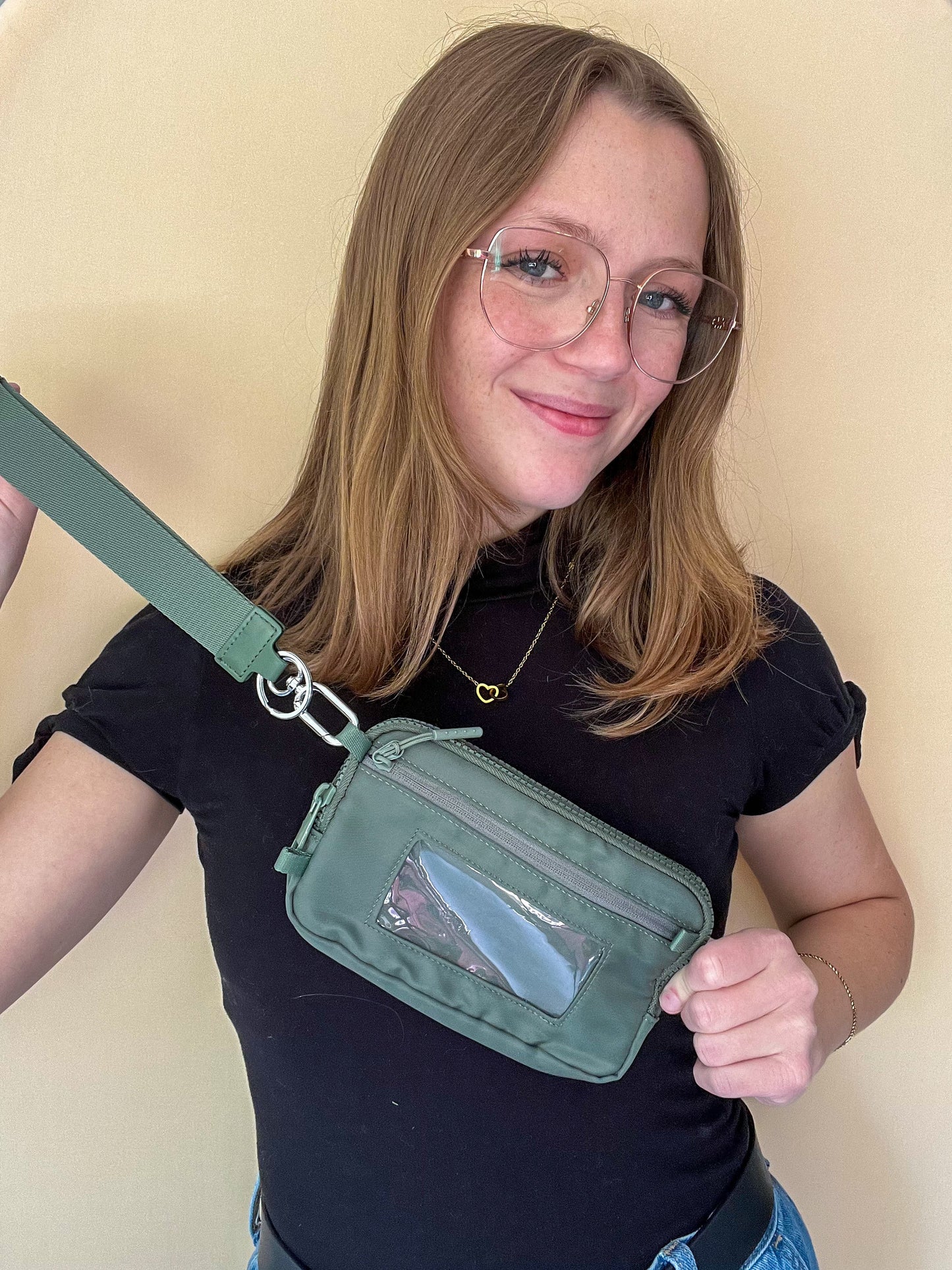 Convertible Crossbody & Wristlet Wallet Bag – 7 Colors | 2-Zipper Purse with Card Slots, Phone Holder & Adjustable Strap