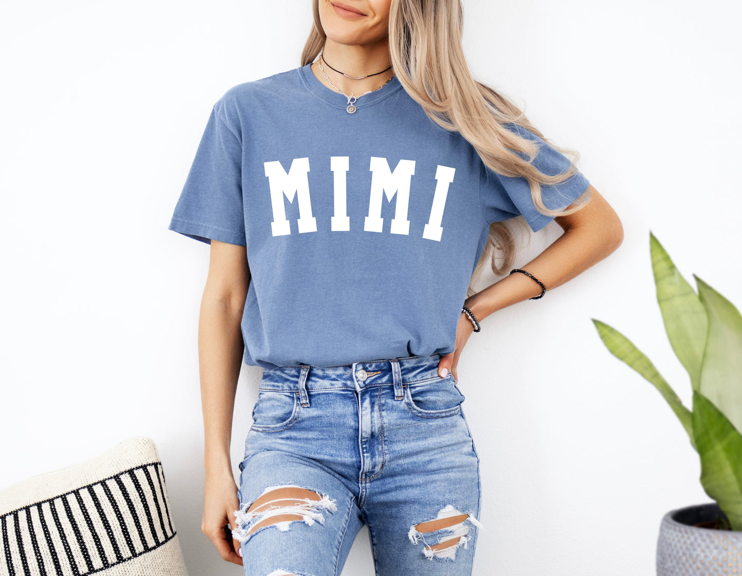 Mimi Grandma Comfort Colors Garment Dyed T Shirt (Condensed font)