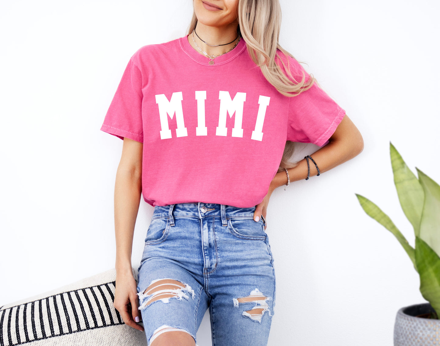 Mimi Grandma Comfort Colors Garment Dyed T Shirt (Condensed font)