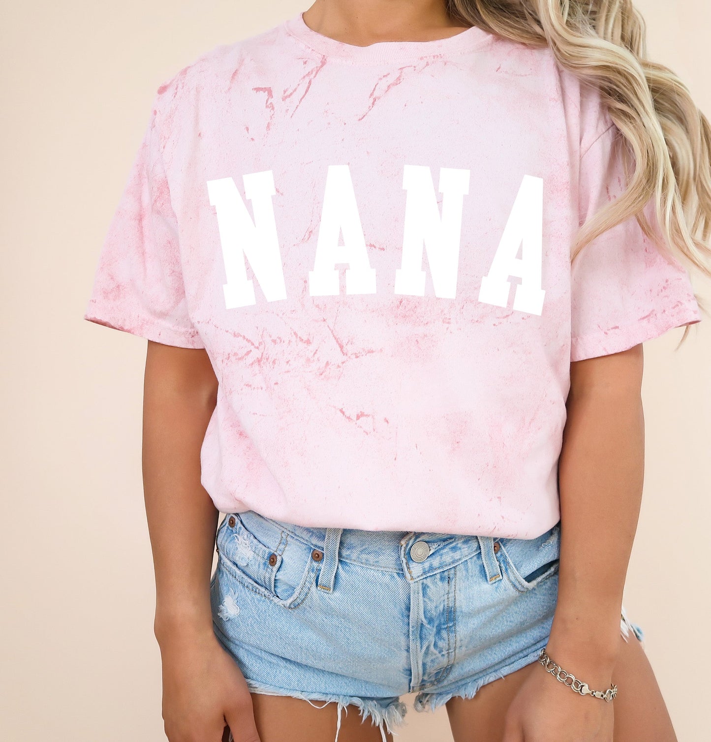Nana Grandma Comfort Colors Garment Dyed T Shirt (Condensed font)