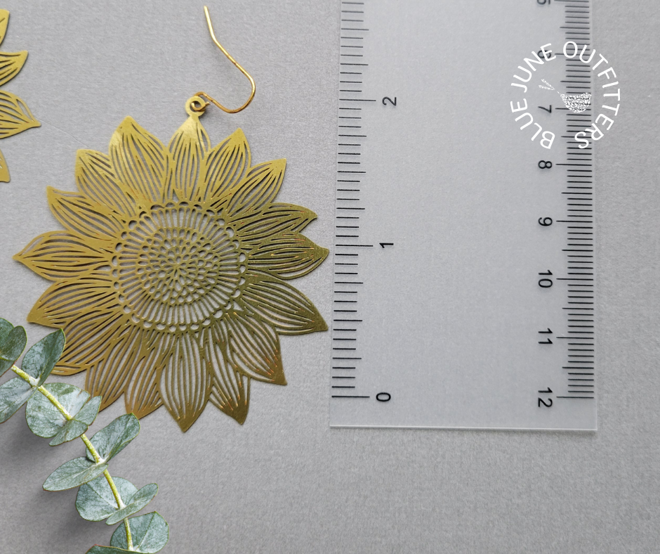 Bohemian Sunflower Statement Earrings