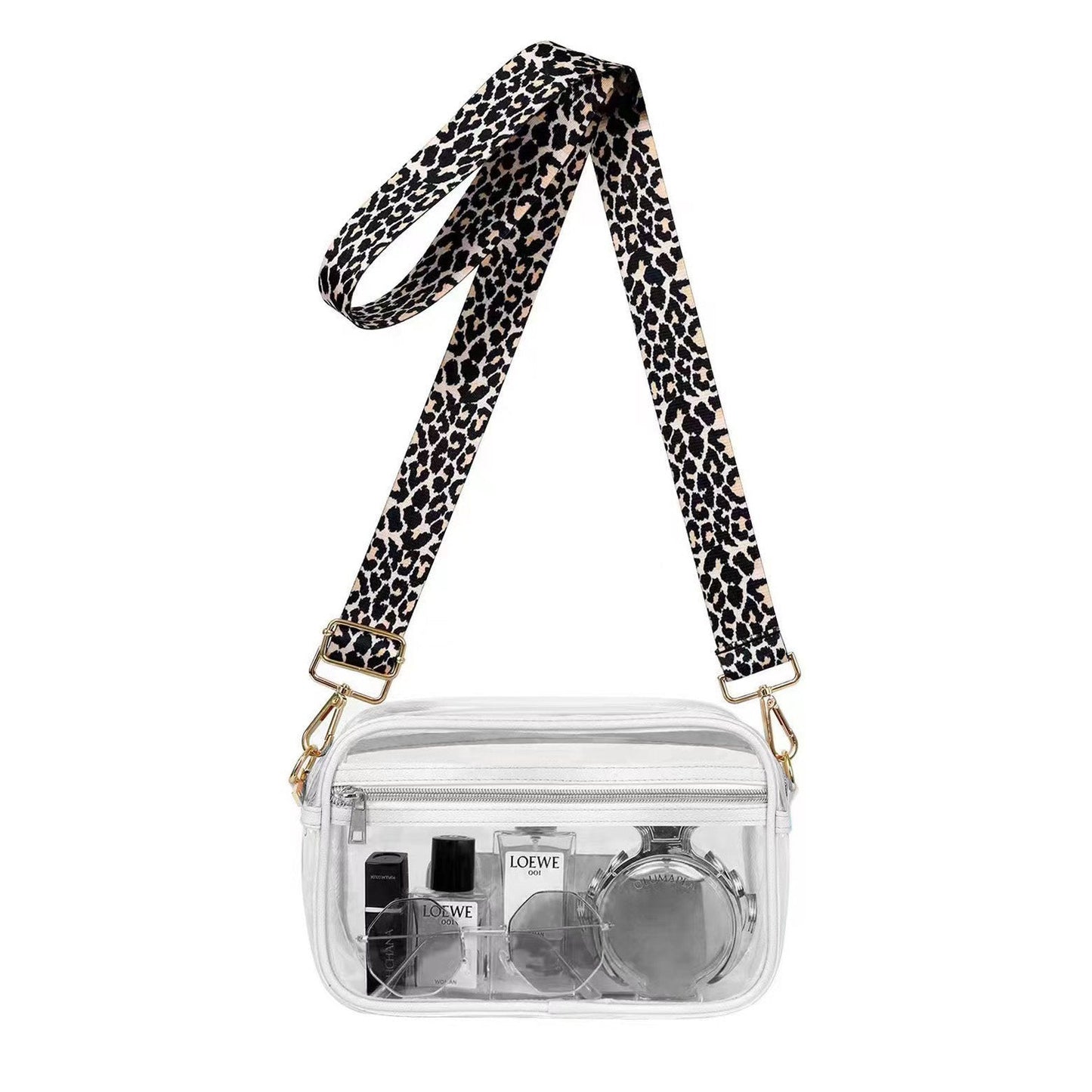 Kendall Leopard Stadium Camera Crossbody