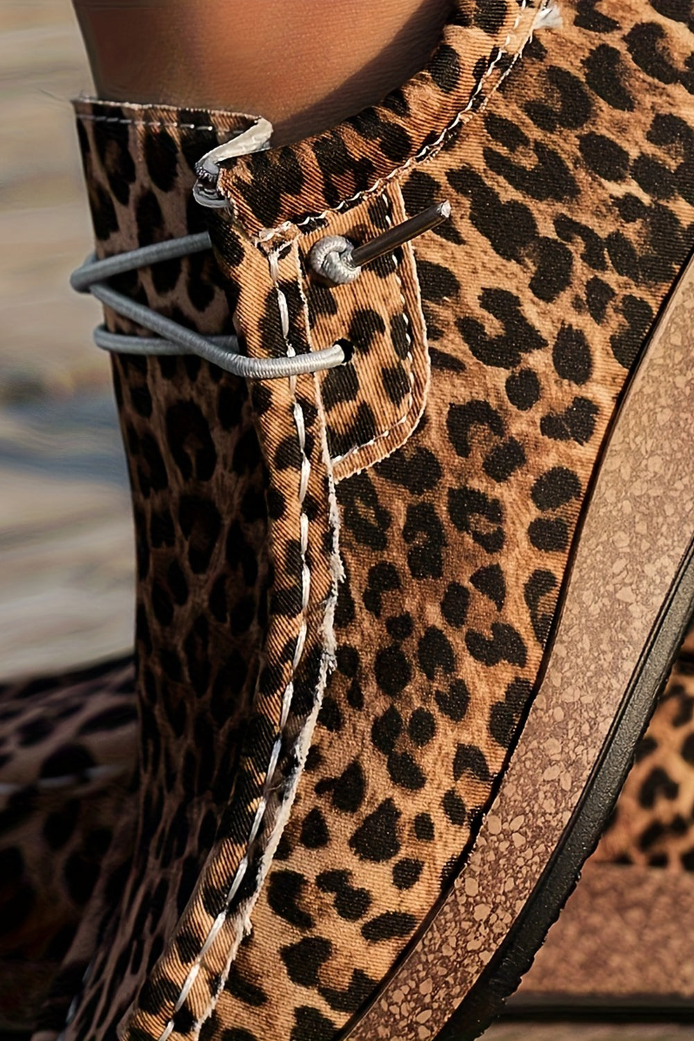 Racing Red Lightweight Boho Patchwork Lace Up Shoes