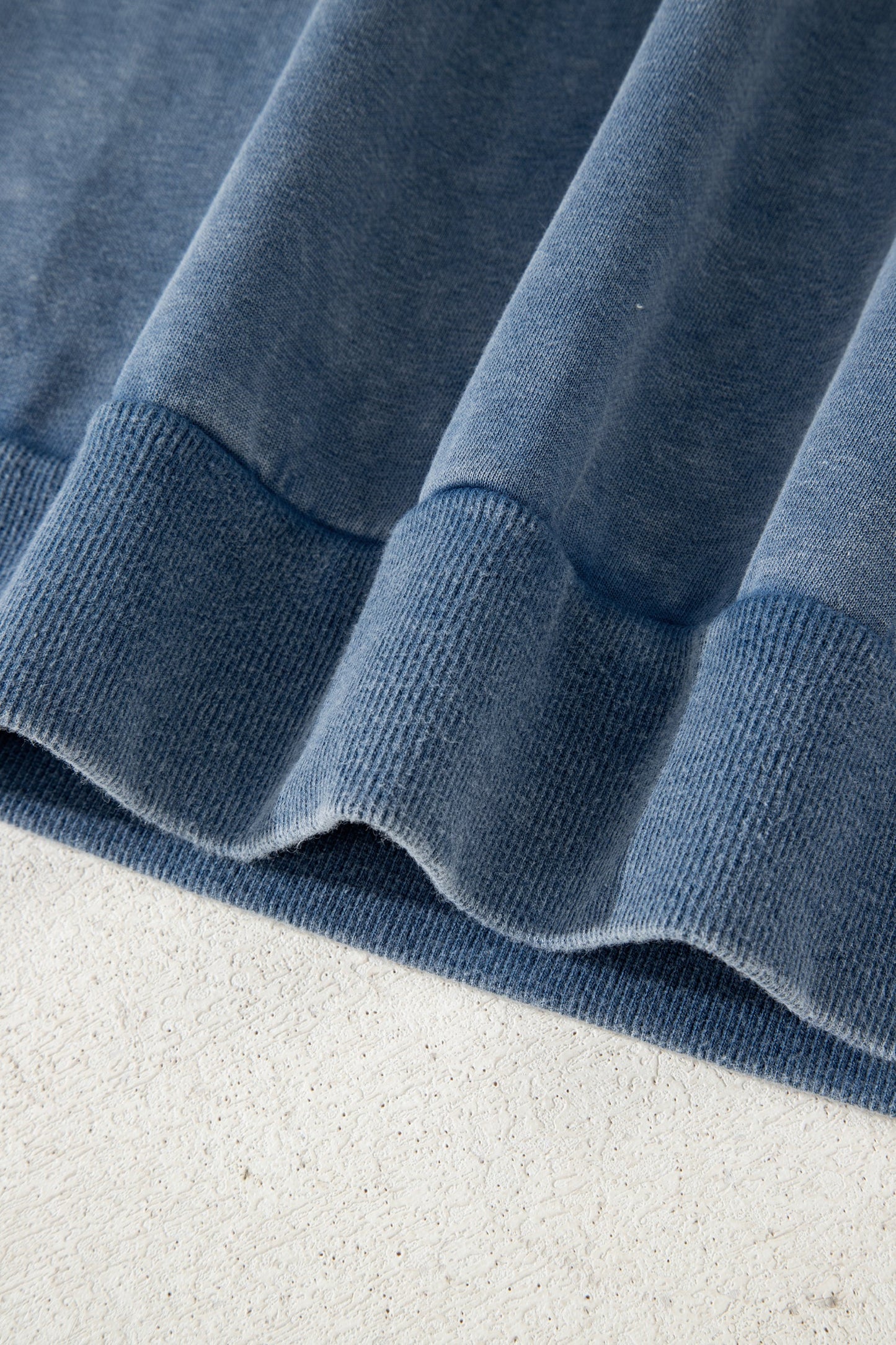 Red Dahlia Lace Patchwork Detail Notched Neck Mineral Wash Baggy Sweatshirt