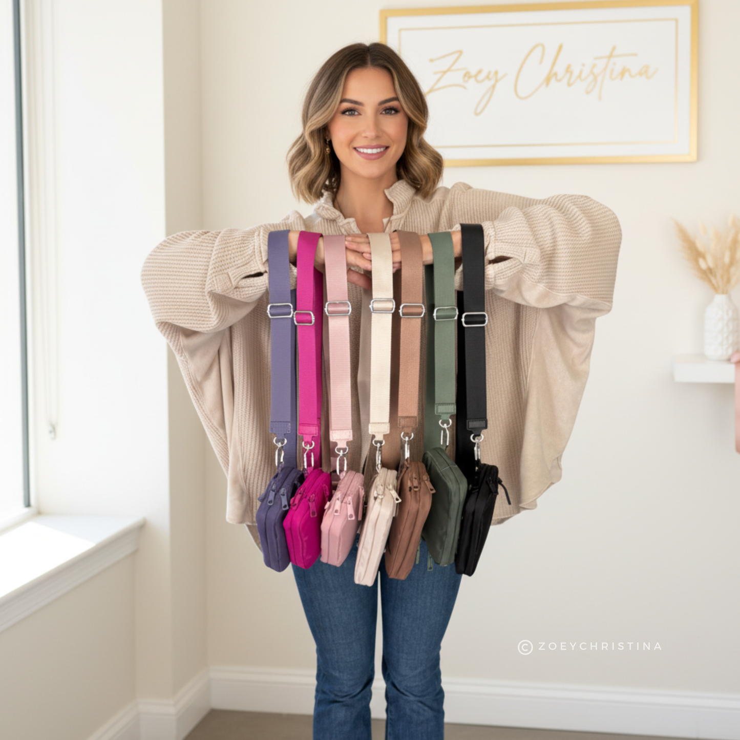 Convertible Crossbody & Wristlet Wallet Bag – 7 Colors | 2-Zipper Purse with Card Slots, Phone Holder & Adjustable Strap