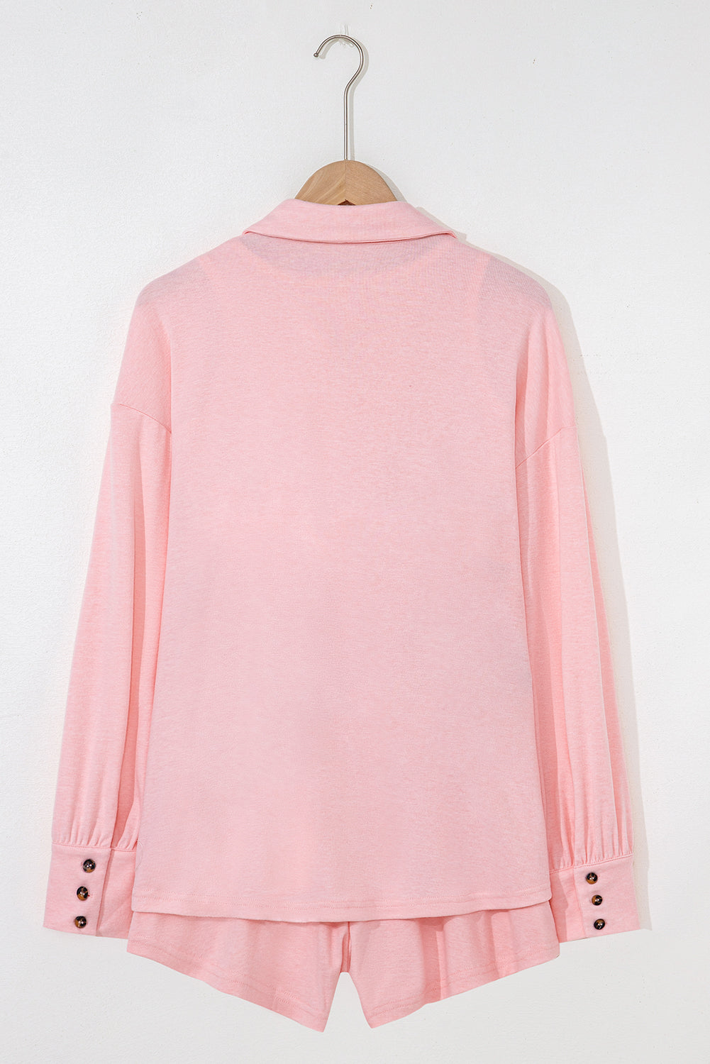 Gray Shirred Hem Crop Tank Top Loose Shorts Cardigan 3 Piece Pajama Set