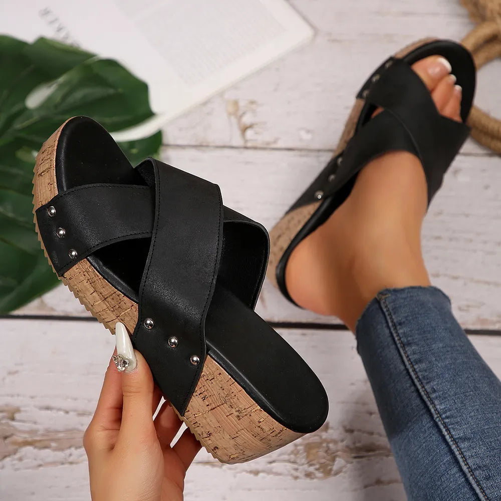 Open Toe Wedge Sandals
