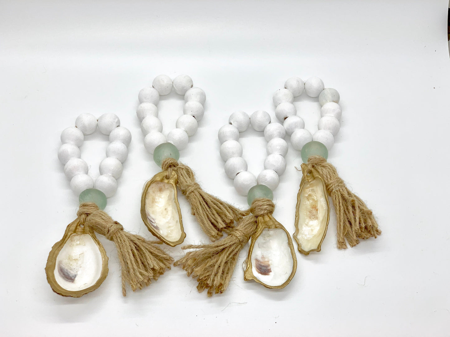 The Splash - The Boho Aqua Green Sea Glass - Set of 2