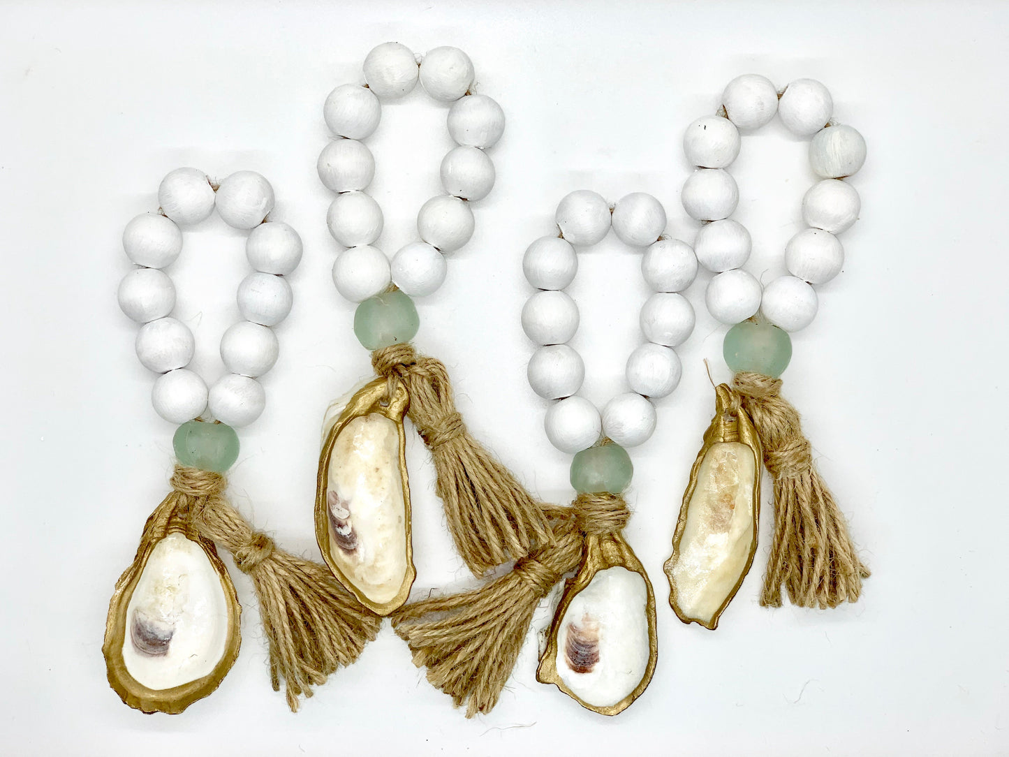 The Splash - The Boho Aqua Green Sea Glass - Set of 2