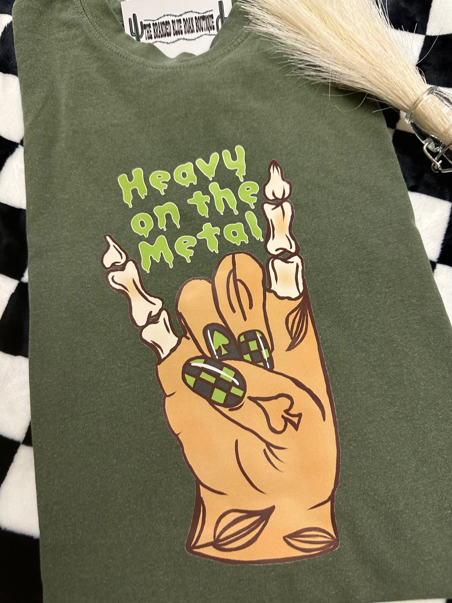 Heavy on the metal western graphic  - Comfort Colors