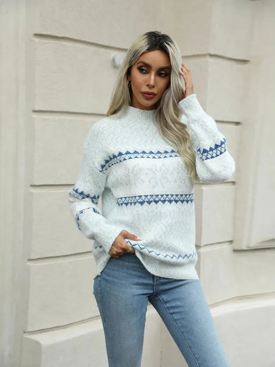 Kensley Turtleneck Snowflake Sweater