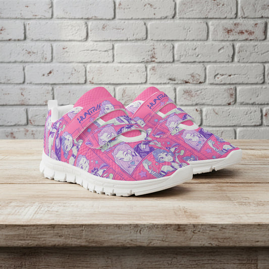 K-Pop Demon Hunters x Pink Edition | Kids & Youth Velcro Mesh Sneakers